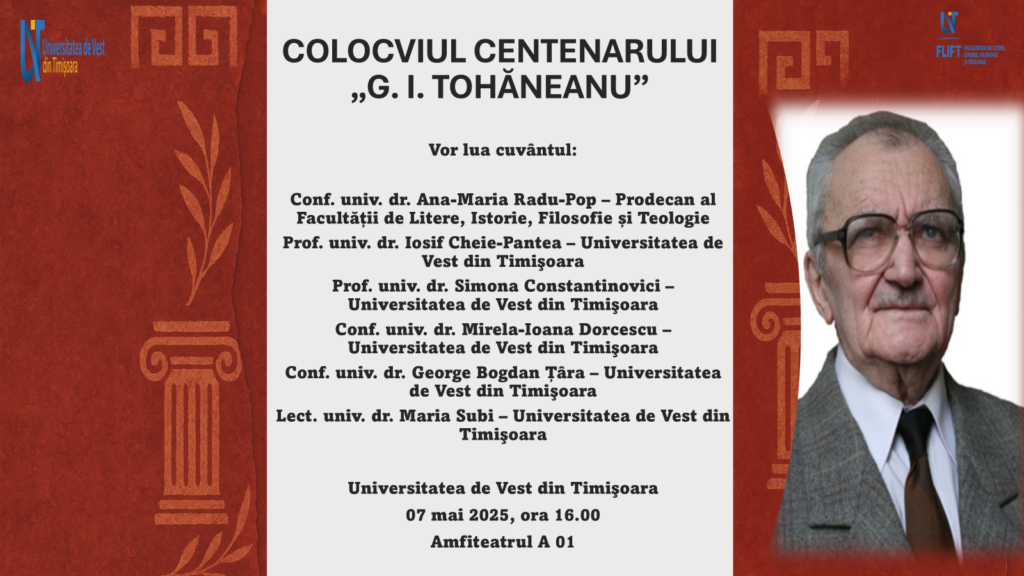 COLOCVIUL CENTENARULUI TOHĂNEANU